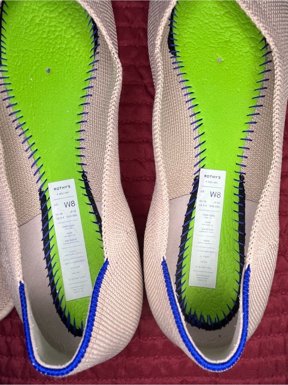 Rothy’s The Point in Ecru with Tortoiseshell Outsole, Size 8 *EUC* - Picture 6 of 9